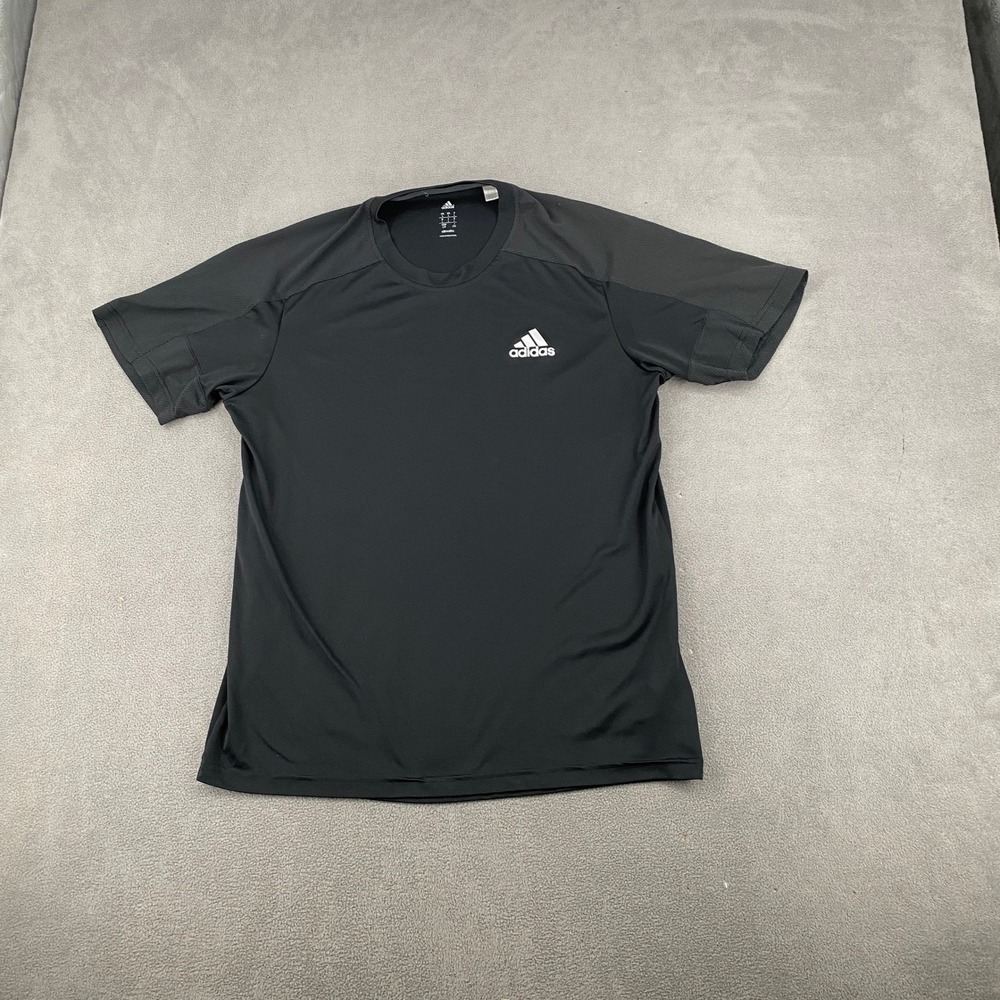 Adidas Mens Climalite Short Sleeve Training Shirt Black AX8244 Size Large